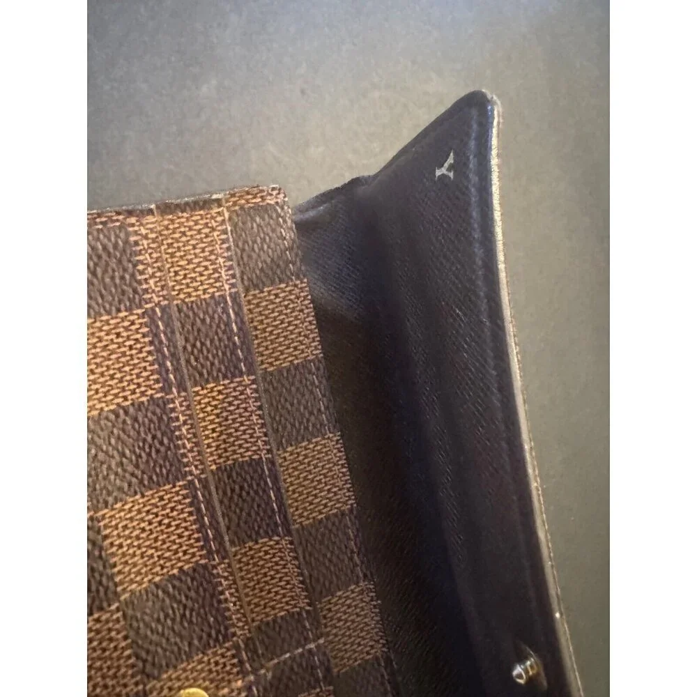 Louis Vuitton Damier Ebene Sarah Long Wallet 100% authentic